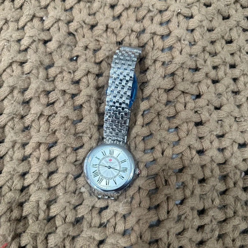 Brand New Michele Serein Mid Stainless Steel Diamond Dial Watch (MWW21B000147)